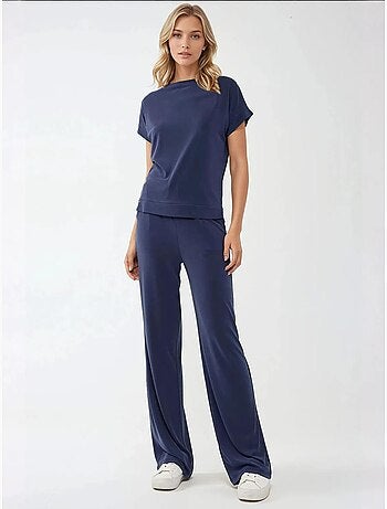 Pantalon large doux au toucher hiccup