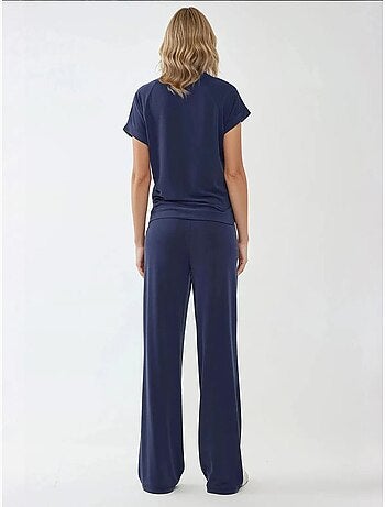 Pantalon large doux au toucher hiccup