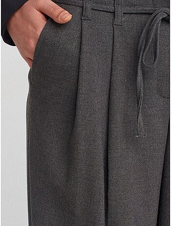 Pantalon large en crêpe à plis dilvin