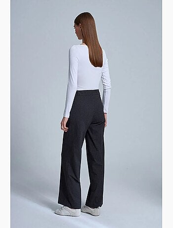 Pantalon large en crêpe avec cordon dilvin