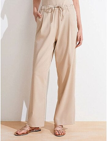 Pantalon large en crêpe dilvin