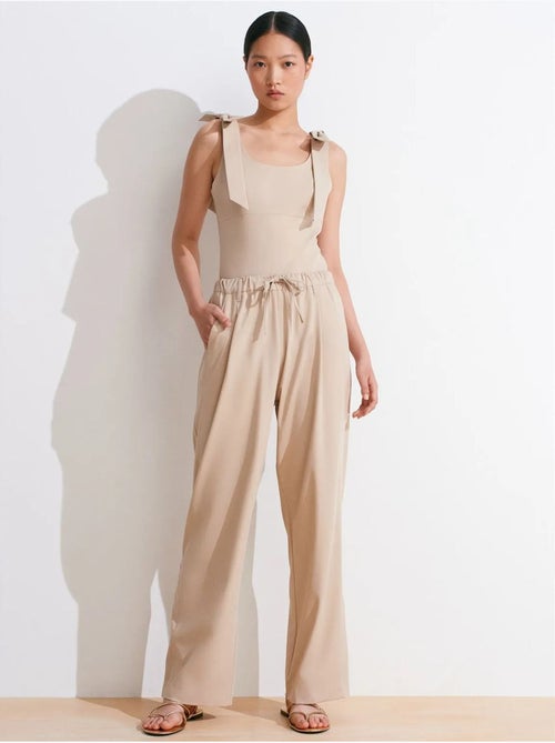 Pantalon large en crêpe dilvin - Kiabi Pantalon large en crêpe dilvin - Kiabi