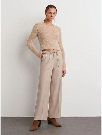 Pantalon large en crêpe dilvin