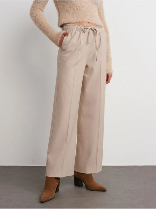 Pantalon large en crêpe dilvin - Kiabi Pantalon large en crêpe dilvin - Kiabi