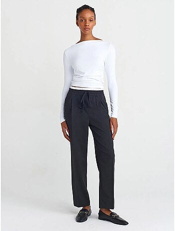 Pantalon large en crêpe dilvin