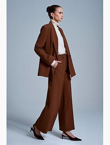 Pantalon large en crêpe dilvin