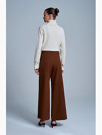 Pantalon large en crêpe dilvin