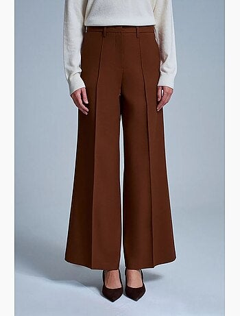 Pantalon large en crêpe dilvin