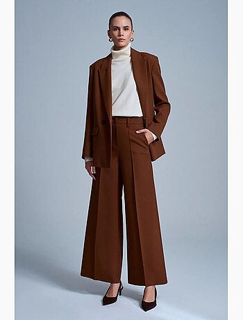 Pantalon large en crêpe dilvin