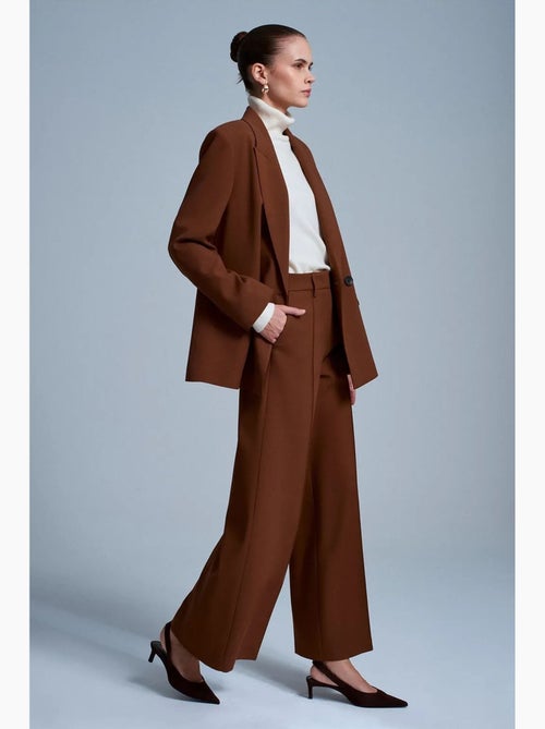 Pantalon large en crêpe dilvin - Kiabi Pantalon large en crêpe dilvin - Kiabi