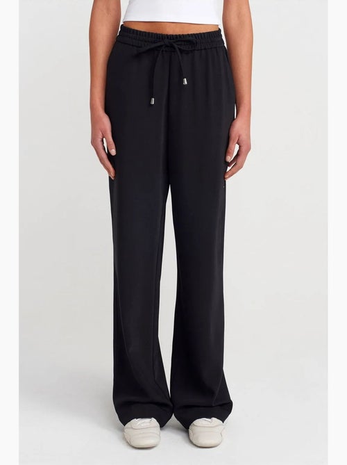 Pantalon large en crêpe dilvin - Kiabi