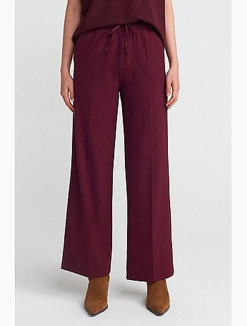 Pantalon large en crêpe dilvin