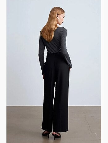 Pantalon large en crêpe pour femme dilvin