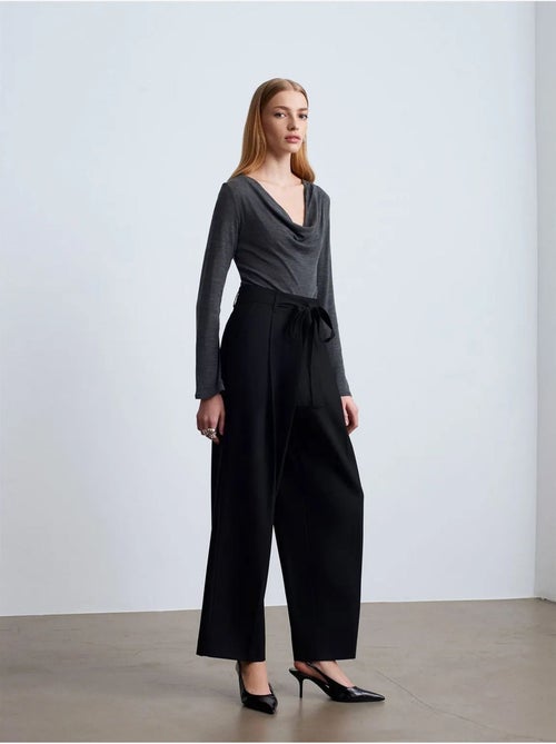 Pantalon large en crêpe pour femme dilvin - Kiabi Pantalon large en crêpe pour femme dilvin - Kiabi