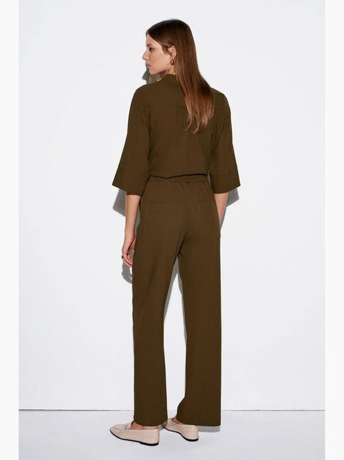 Pantalon large en crêpe pour femme dilvin - Kiabi Pantalon large en crêpe pour femme dilvin - Kiabi
