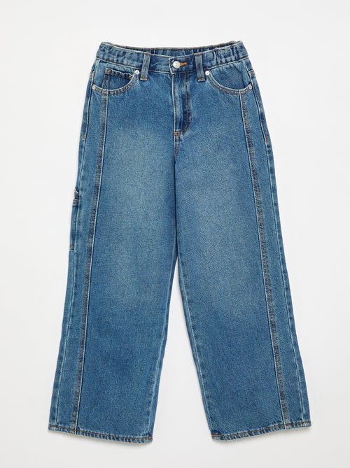 Pantalon large en denim - Kiabi
