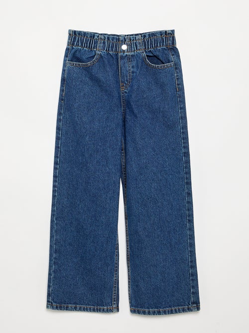 Pantalon large en denim - Kiabi