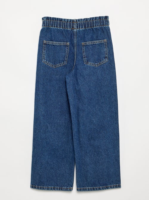 Pantalon large en denim - Kiabi