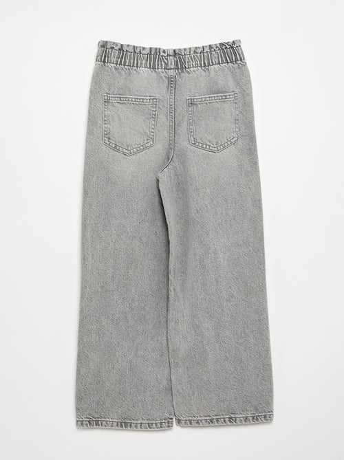 Pantalon large en denim - Kiabi