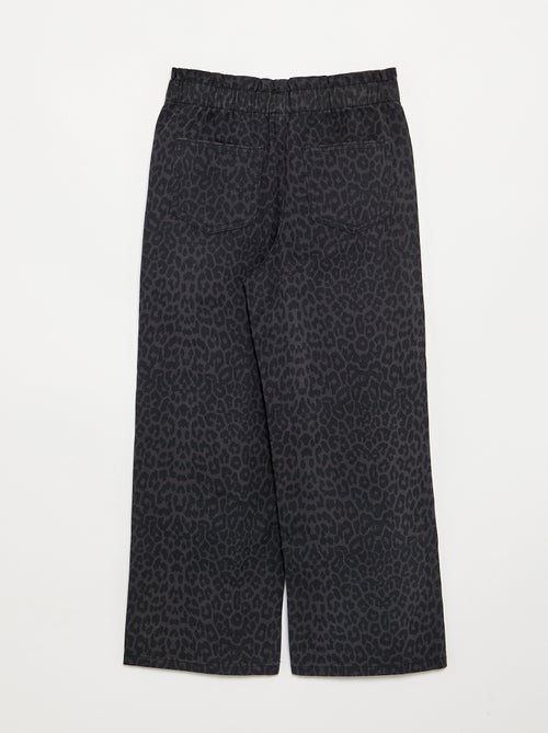 Pantalon large en denim - Kiabi