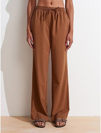 Pantalon large en jersey femme dilvin