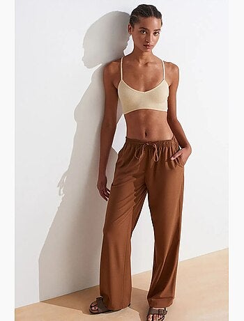 Pantalon large en jersey femme dilvin