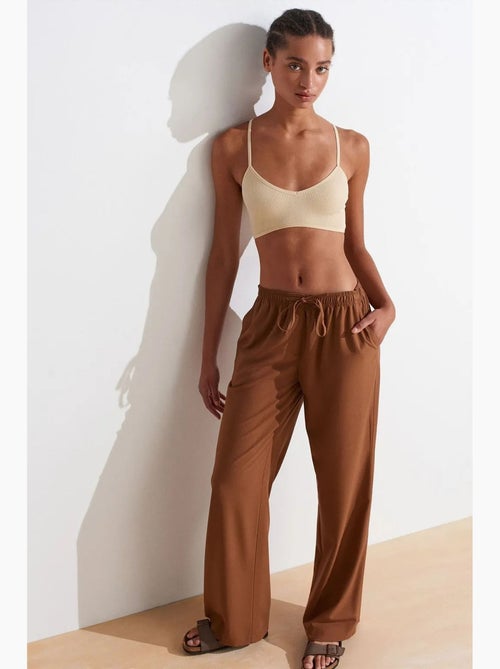 Pantalon large en jersey femme dilvin - Kiabi Pantalon large en jersey femme dilvin - Kiabi