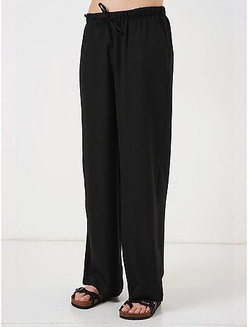 Pantalon large en lin bdart