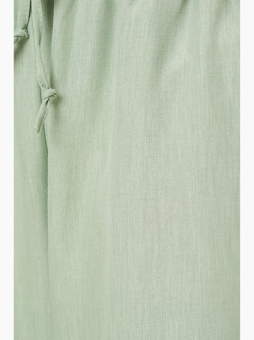 Pantalon large en lin bdart - Kiabi Pantalon large en lin bdart - Kiabi