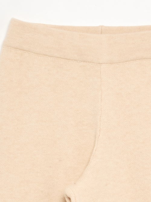 Pantalon large en maille compacte - Kiabi