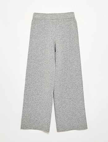 Pantalon large en maille compacte