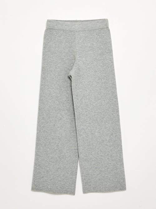 Pantalon large en maille compacte - Kiabi Pantalon large en maille compacte - Kiabi