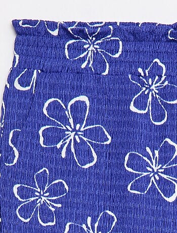 Pantalon large en maille crêpe