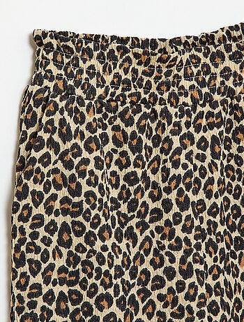 Pantalon large en maille crêpe