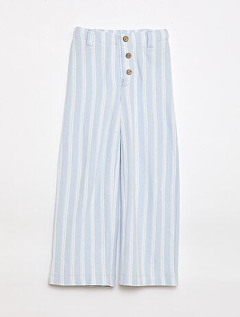 Pantalon large en maille piquée - collection facile à enfiler