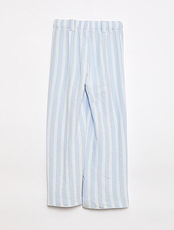 Pantalon large en maille piquée - collection facile à enfiler