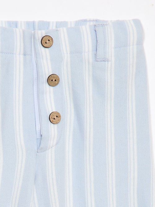 Pantalon large en maille piquée - collection facile à enfiler - Kiabi