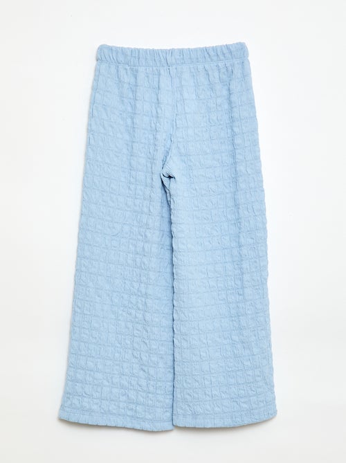 Pantalon large en maille stretch - Kiabi