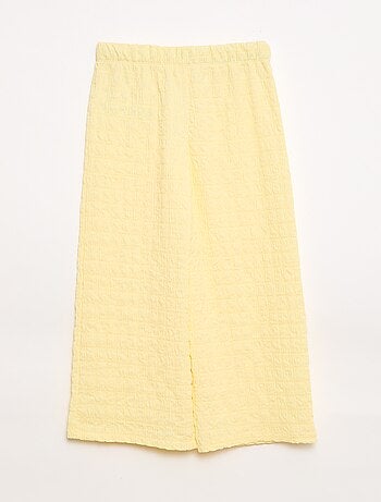 Pantalon large en maille stretch