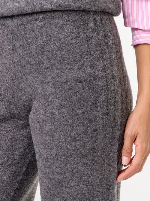 Pantalon large en maille tricot - Kiabi