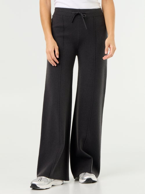 Pantalon large en maille tricot - Kiabi Pantalon large en maille tricot - Kiabi