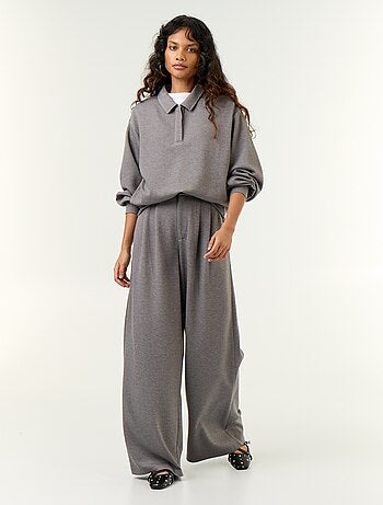 Pantalon large en matière douce