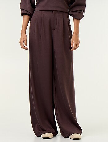 Pantalon large en matière douce