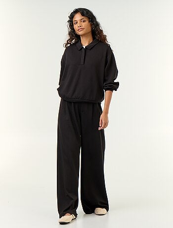 Pantalon large en matière douce