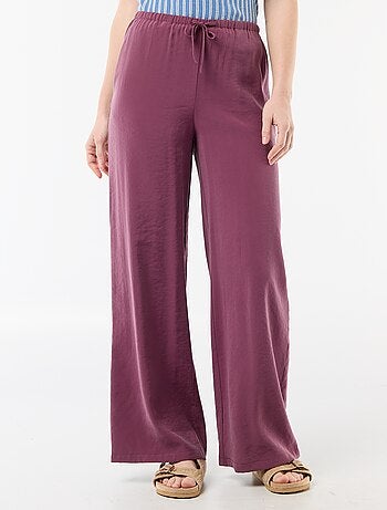 Pantalon large en matière fluide