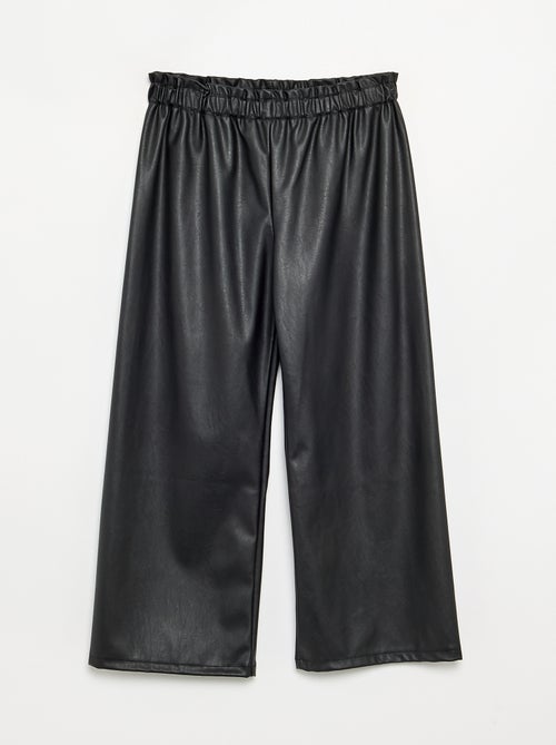 Pantalon large en simili - Kiabi Pantalon large en simili - Kiabi