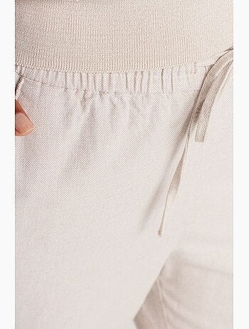 Pantalon large en tencel à taille coulissée dilvin