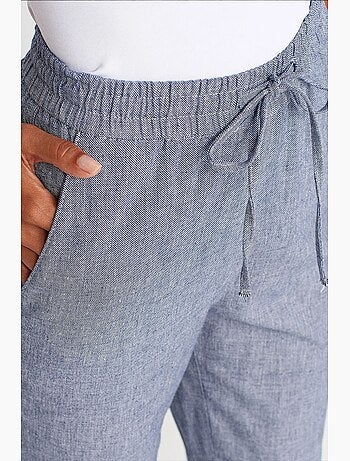 Pantalon large en tencel à taille coulissée dilvin