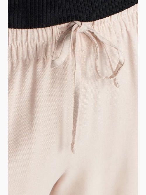 Pantalon large en tencel à taille coulissée dilvin - Kiabi Pantalon large en tencel à taille coulissée dilvin - Kiabi