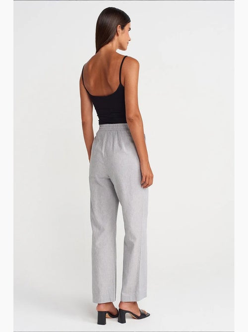 Pantalon large en tencel à taille coulissée dilvin - Kiabi Pantalon large en tencel à taille coulissée dilvin - Kiabi